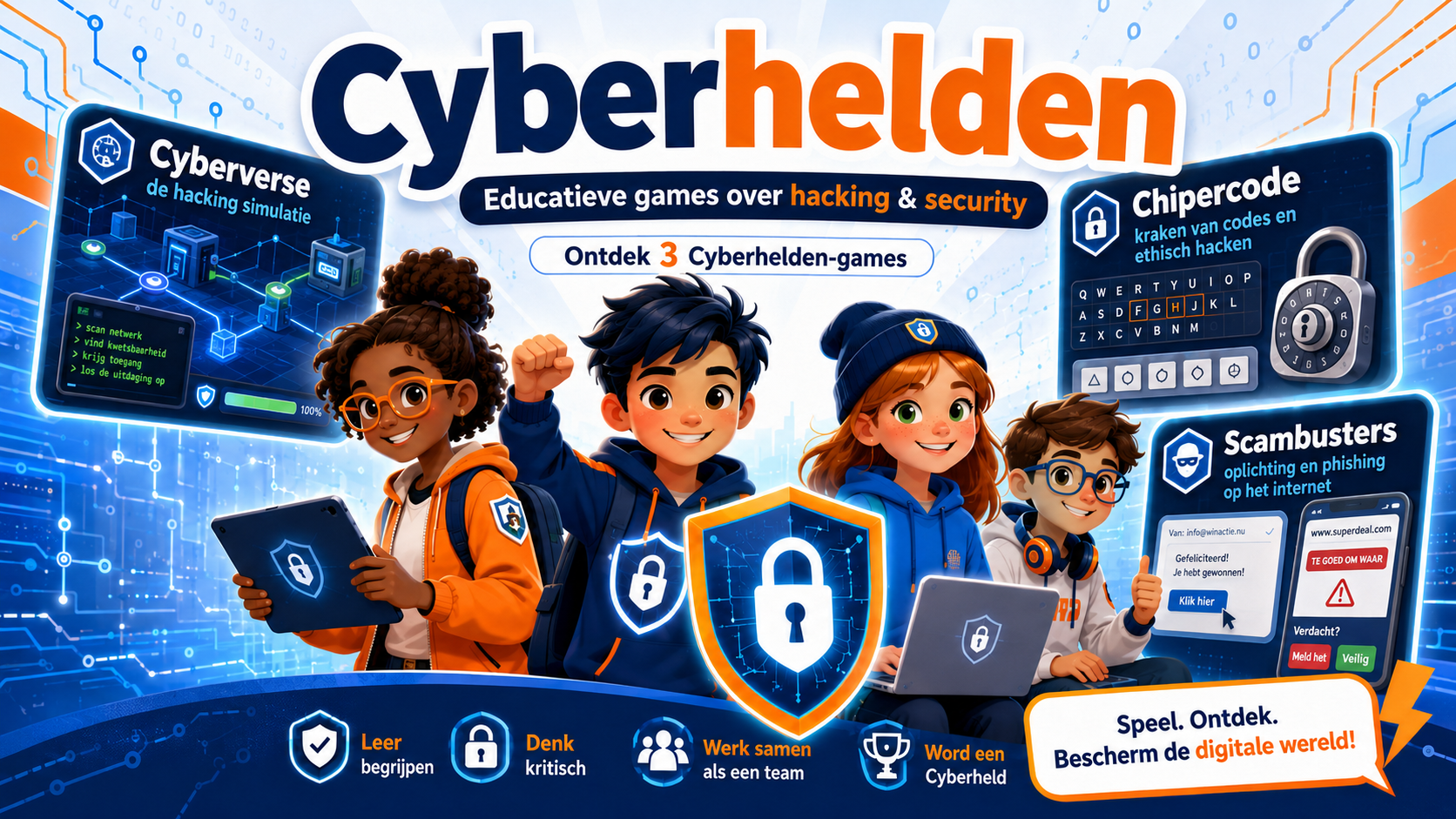 Cyberhelden – educatieve games over hacking en security voor kinderen